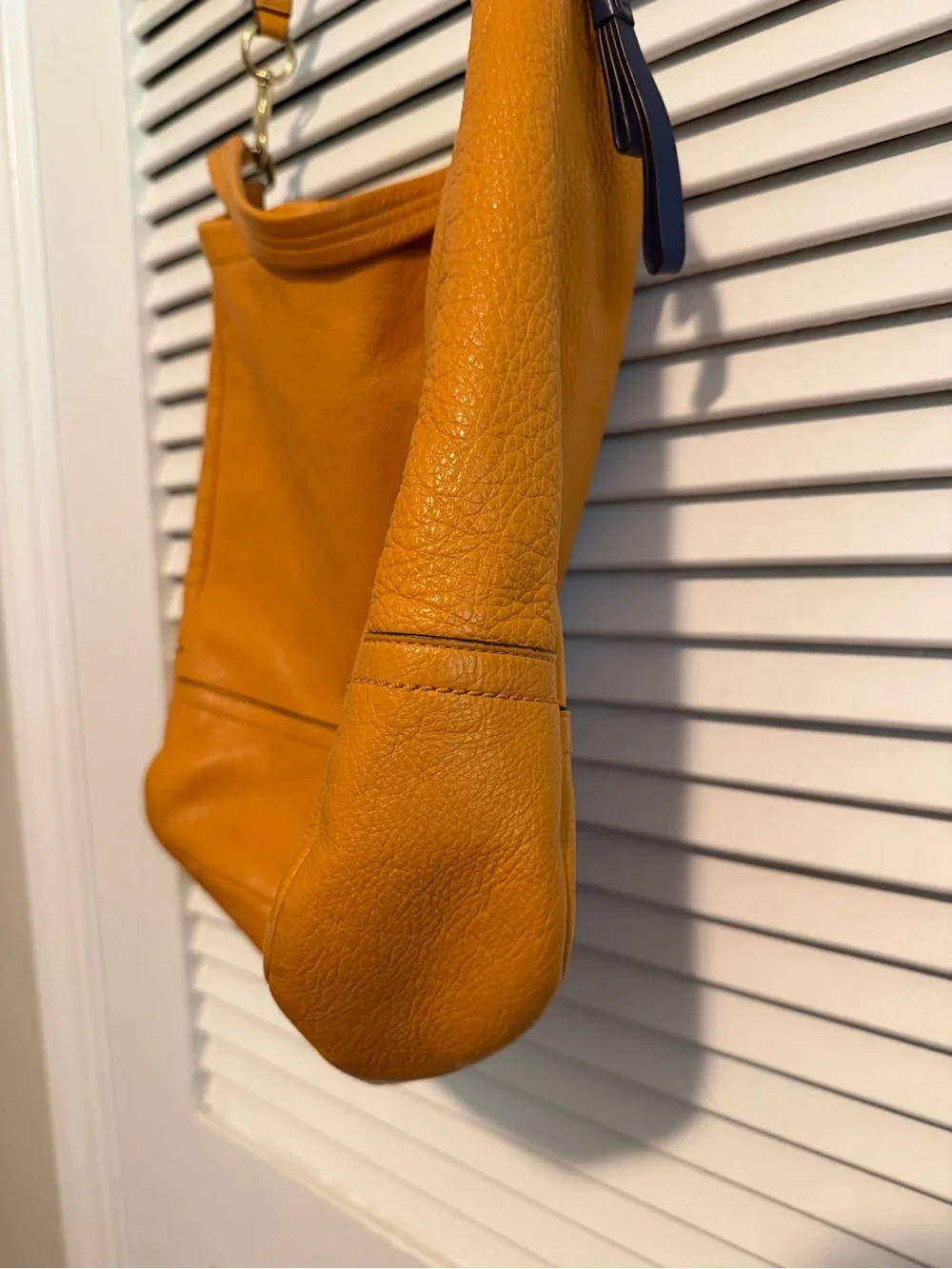 Coach Mustard Yellow Leather Shoulder Hobo
